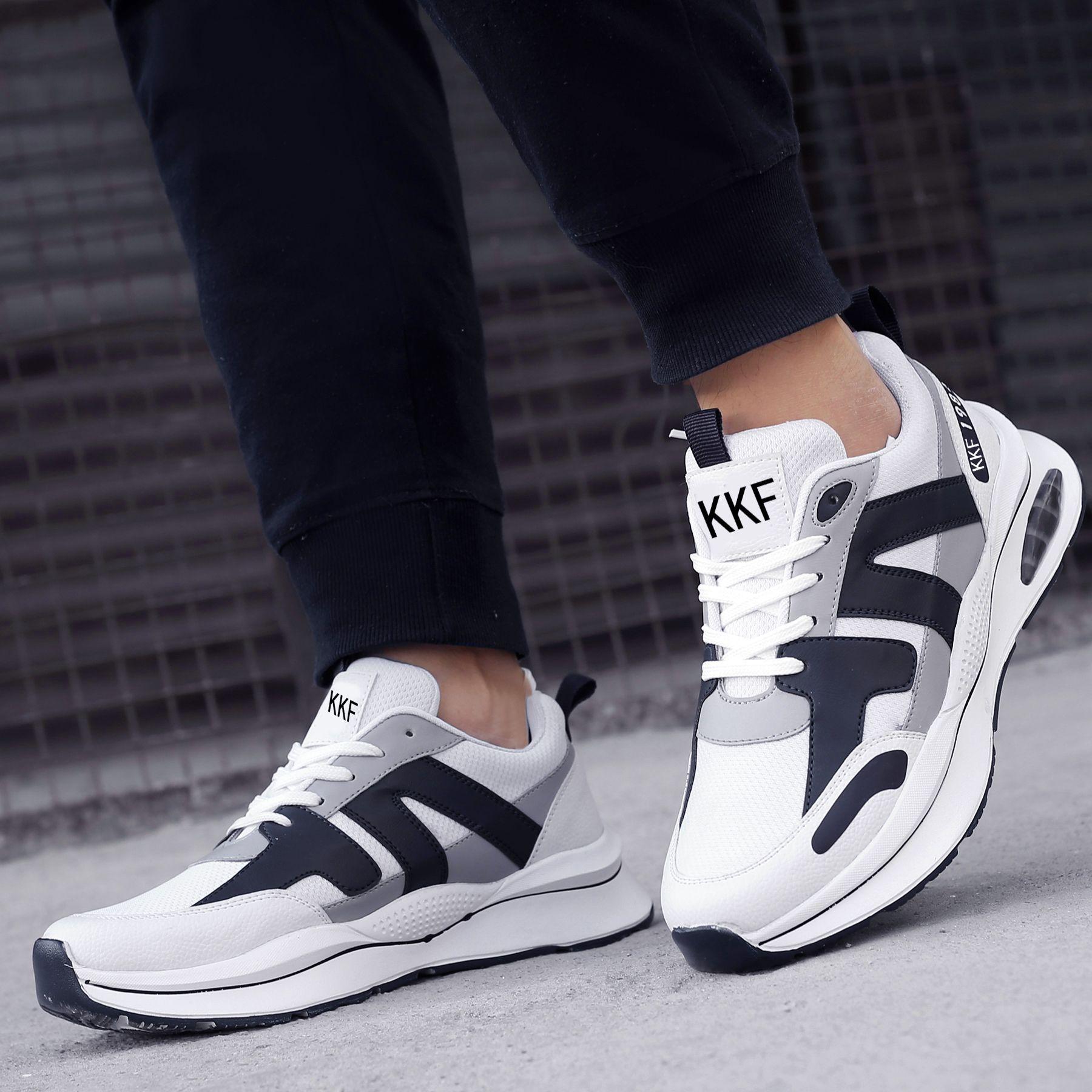 Men's Stylish Casual Shoes Outer Material: Mesh Sole Material: Airmix  Color: White